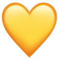 emoji corazón amarillo