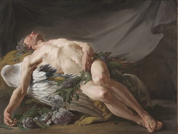 Pintura de Morfeo, el dios griego de los sueños y el sueño.