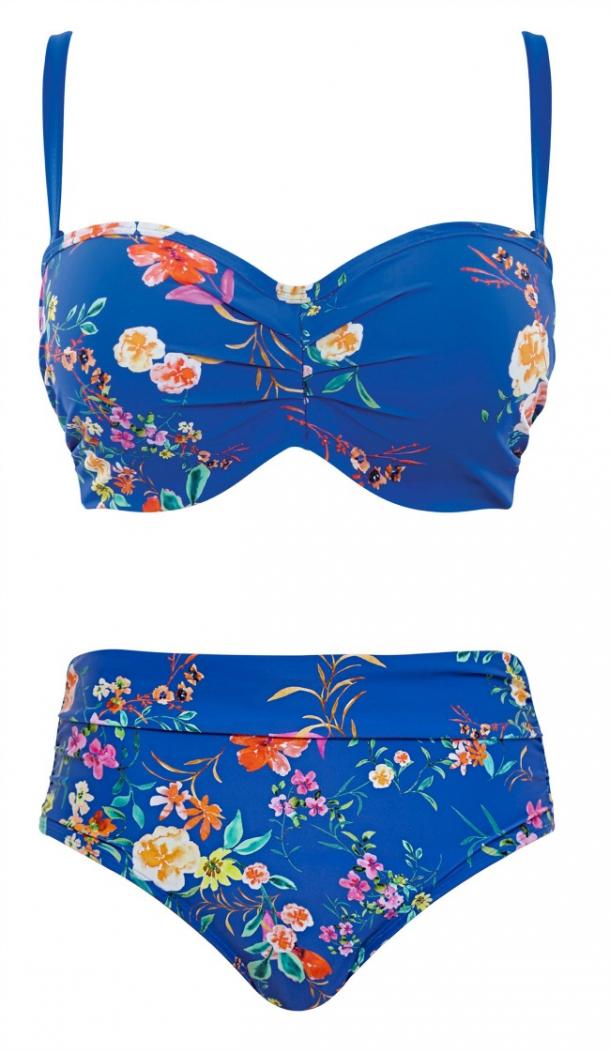 Panache 'Florentine' Bandeau Underwire Bikini Top and Midi Brief el mejor traje de baño para ocultar la barriga