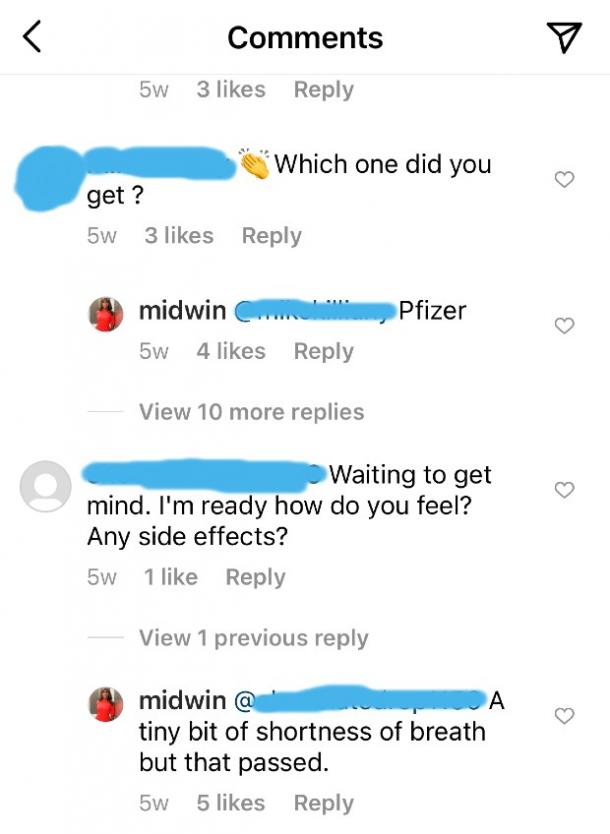 midwin charles instagram comentarios